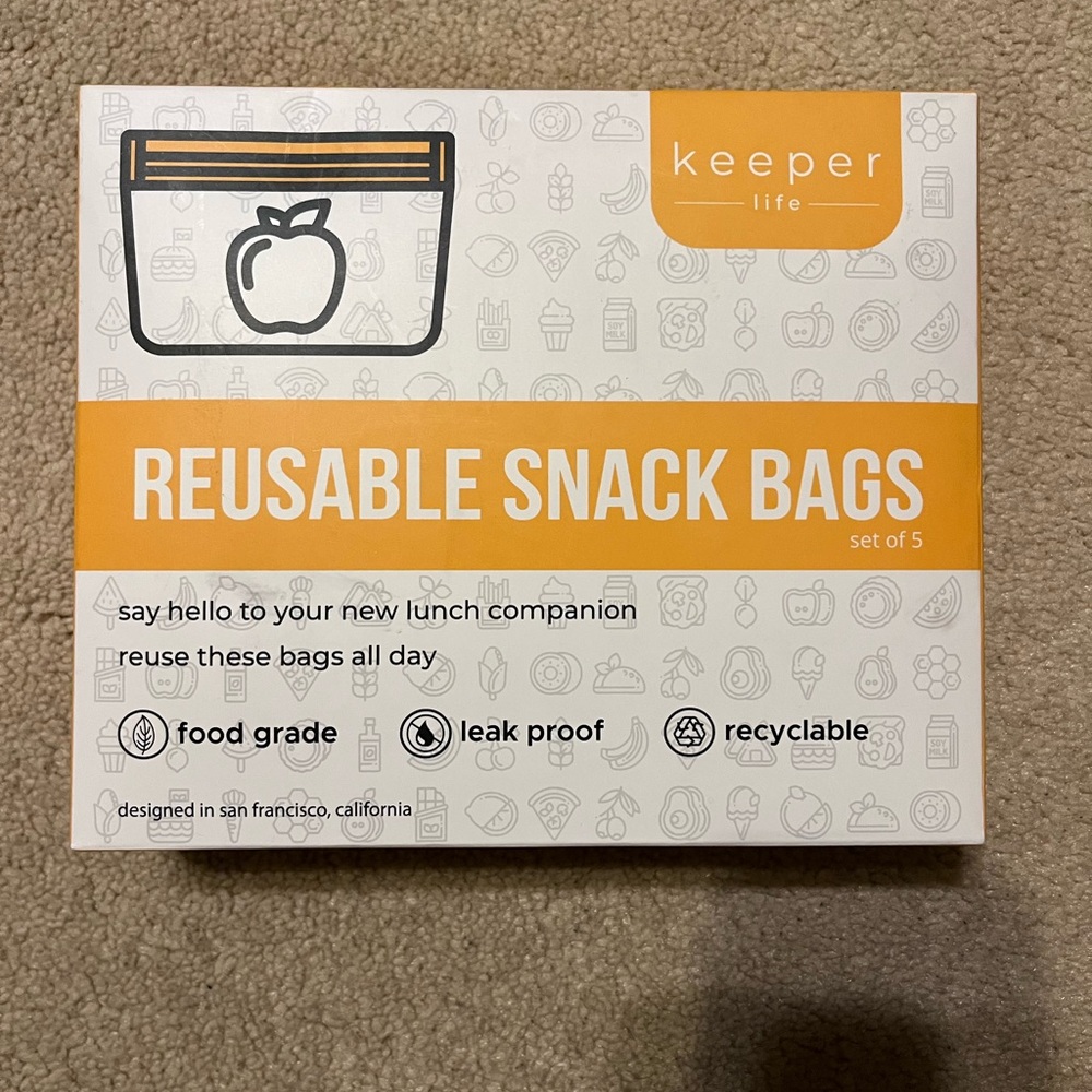 Keeper Reusable Snack Bags Set of 5